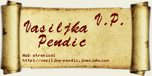 Vasiljka Pendić vizit kartica